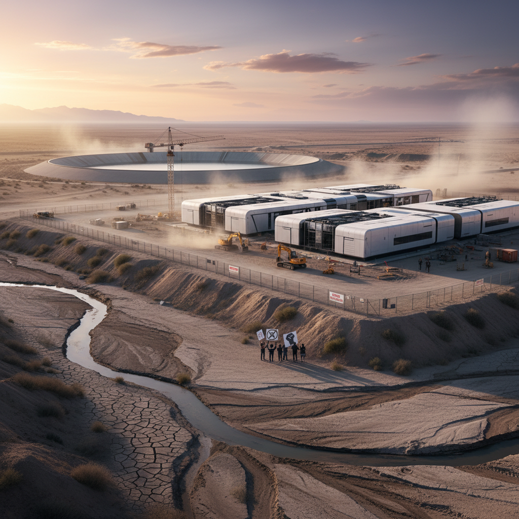 AI Data Centers Face Uphill Battle: Water Scarcity and Protest Hurdles